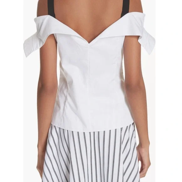 Jason Wu Elegant White Off-Shoulder Top